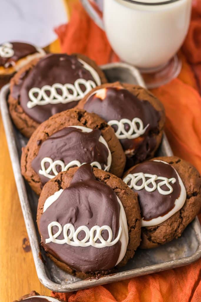 Hostess Cupcake Cookies on a tray