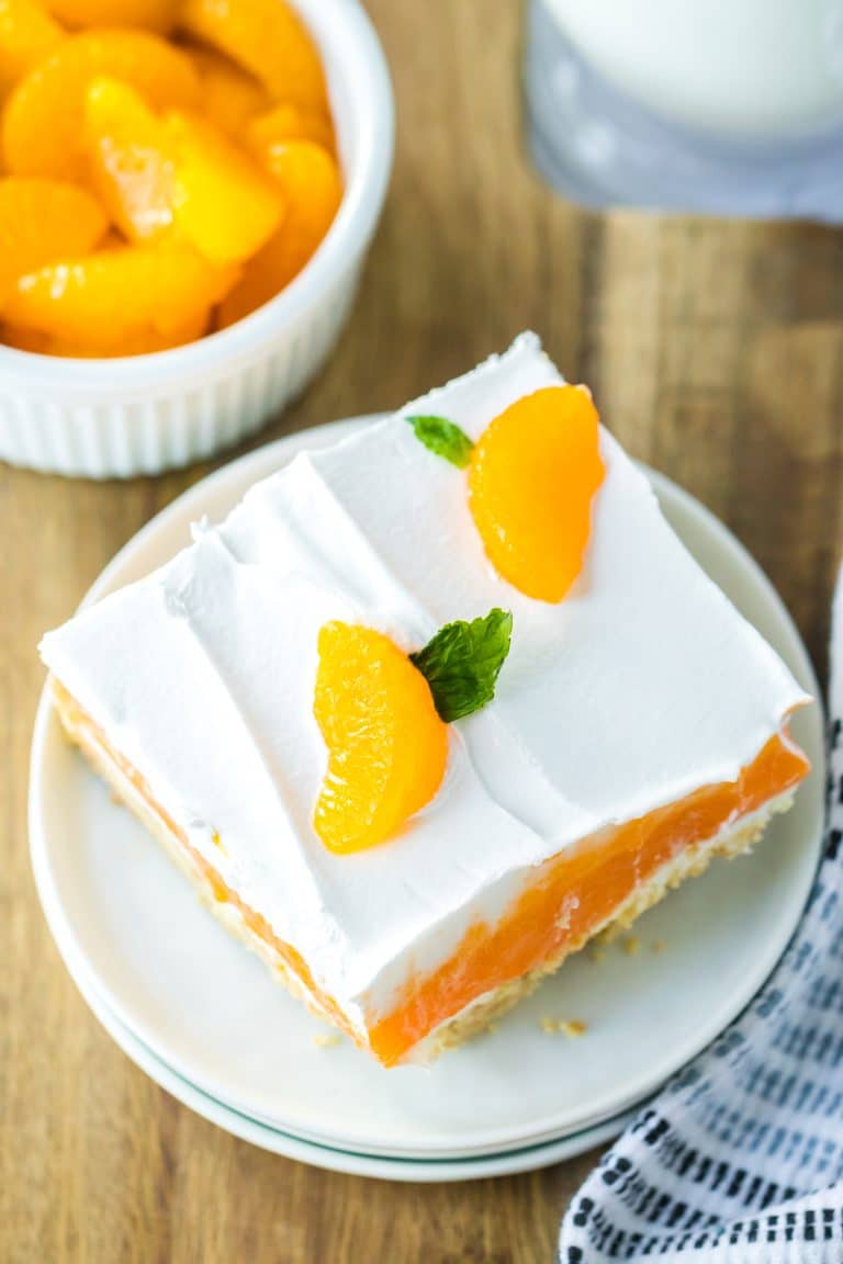 No Bake Creamsicle Lush Cake