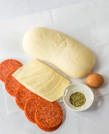 Pepperoni Bread ingredient shot