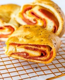 Pepperoni Bread on rach