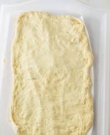 Pepperoni Bread dough rolled out