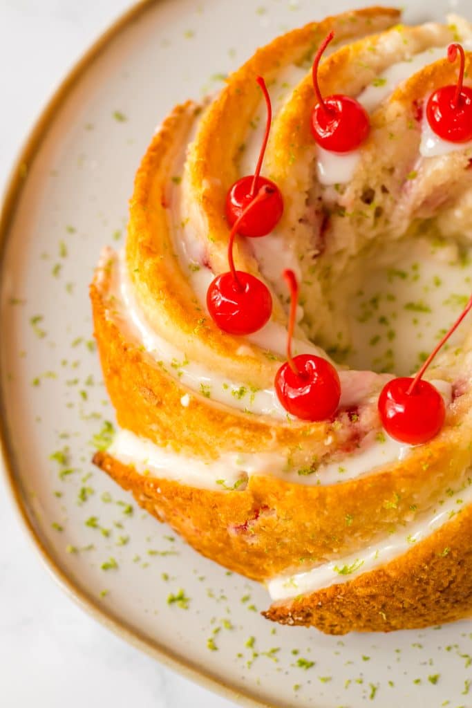 Shirley Temple Cake plated