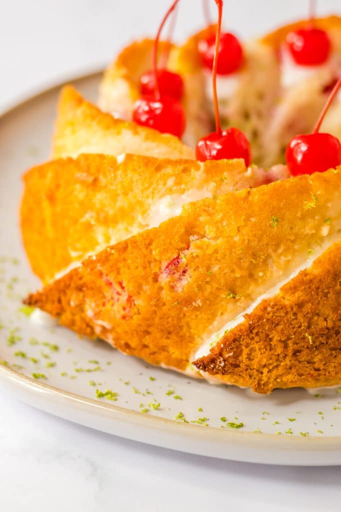 Shirley Temple Cake plated