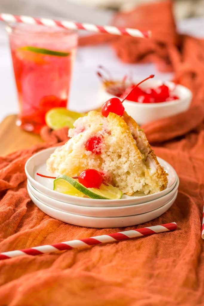 Shirley Temple Cake plated