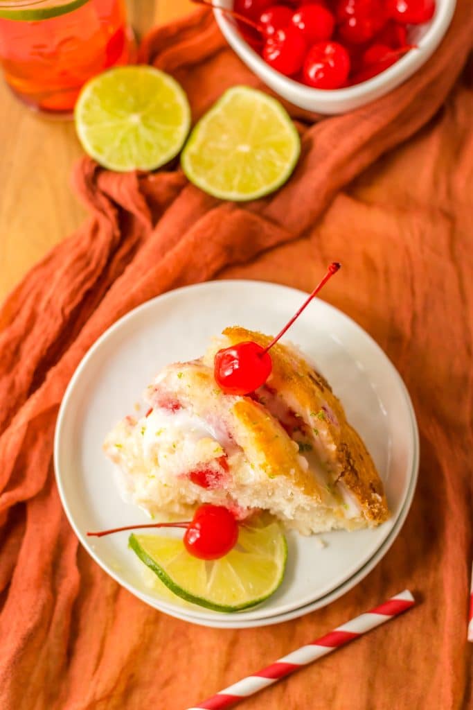 Shirley Temple Cake plated
