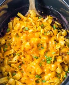 Slow Cooker Frito Pie in slow cooker