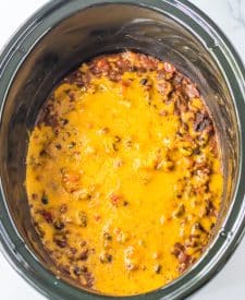 Slow Cooker Frito Pie in slow cooker