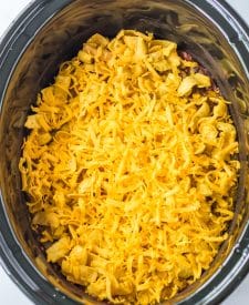 Slow Cooker Frito Pie in slow cooker