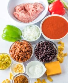 Slow Cooker Frito Pie ingredients