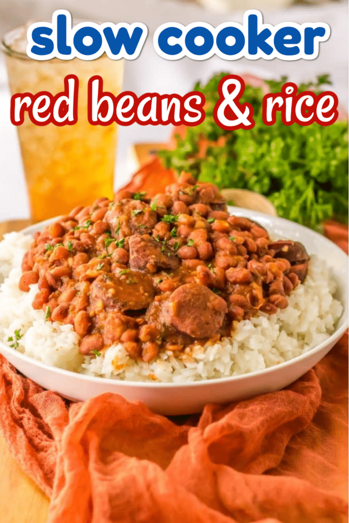 Slow Cooker red beans and rice graphic