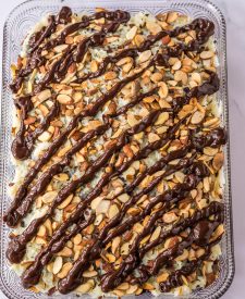 Almond Joy Poke Cake finished