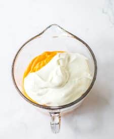 Caramel Apple Icebox Cake whipped cream added to pudding