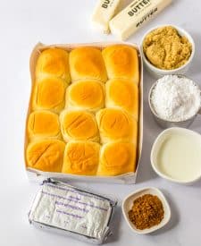 Hawaiian Cinnamon Rolls ingredients