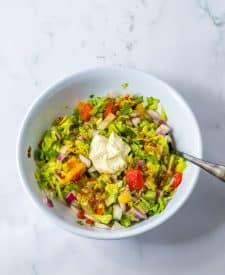 Italian Sub Sliders topping mixed