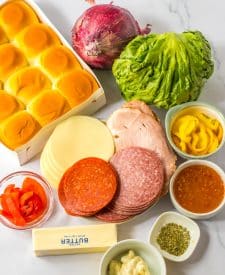 Italian Sub Sliders ingredients