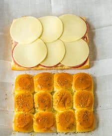 Italian Sub Sliders with cheese