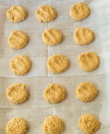 Old Fashion Iced Oatmeal Cookies on baking sheet