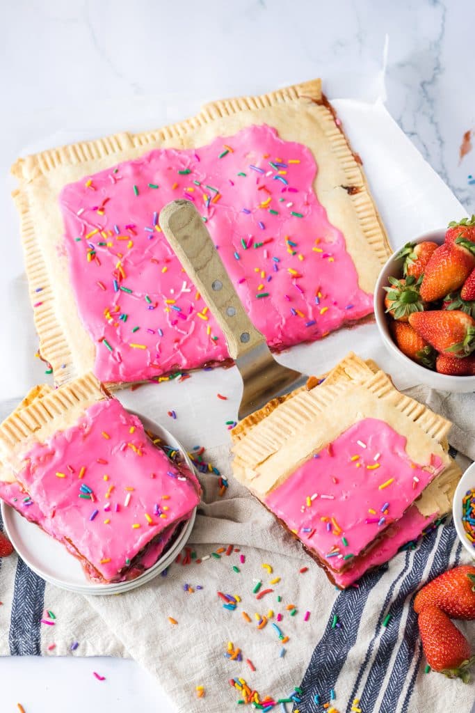 Sheetpan Poptart overhead shot