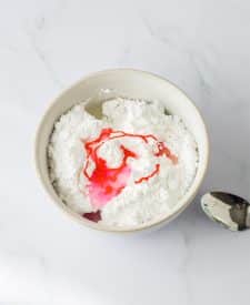 Sheetpan Poptart glaze in bowl