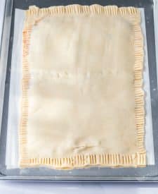 Sheetpan Poptart uncooked on pan