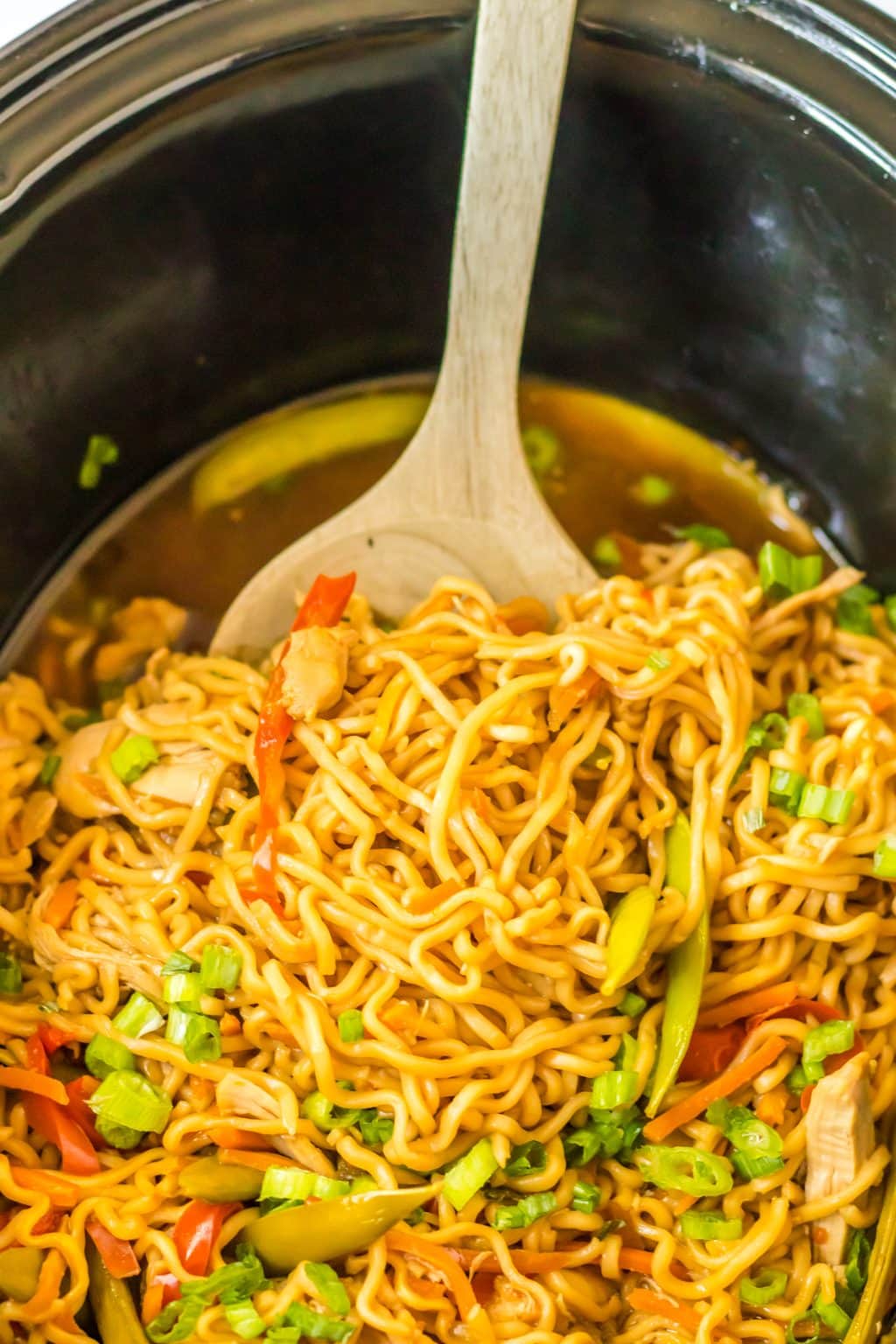 Slow Cooker Chicken Ramen - Life With The Crust Cut Off