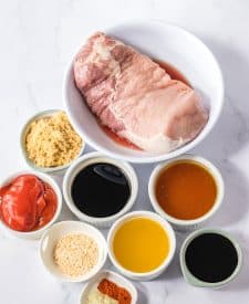 Slow Cooker Honey Balsamic Pork Loin ingredients