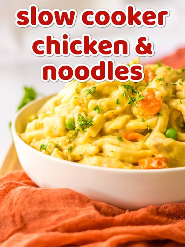Slow Cooker Chicken and Noodles graphic