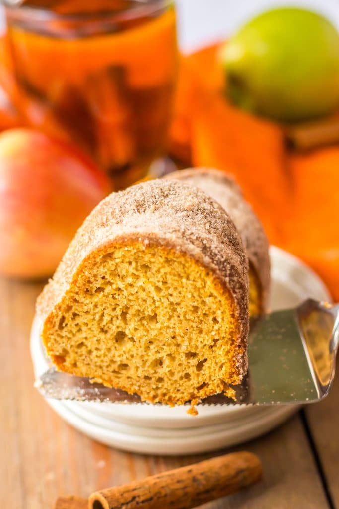 Apple Cider Doughnut Bundt slice