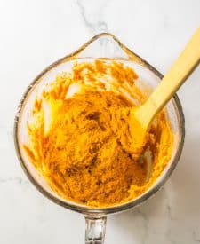 Copycat Starbucks Pumpkin Cream Cheese Muffins batter