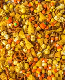 Fall Chex Mix closeup