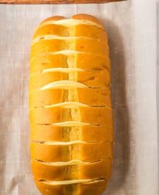 French Dip Pull Apart Bread process