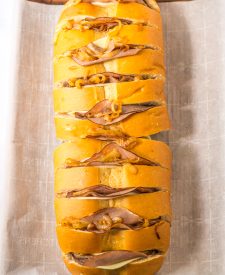 French Dip Pull Apart Bread process