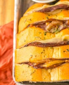 French Dip Pull Apart Bread plated
