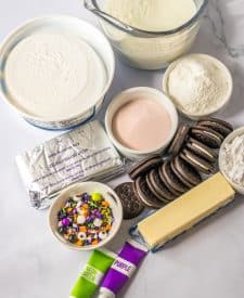 No Bake Halloween Lush ingredients