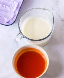 No Bake Halloween Lush pudding and jello