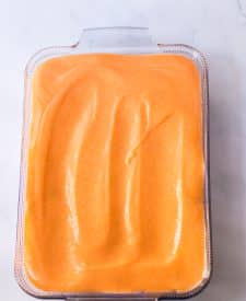 No Bake Halloween Lush orange layer