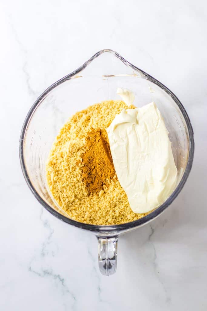 Pumpkin Cookie Truffles ingredients in bowl