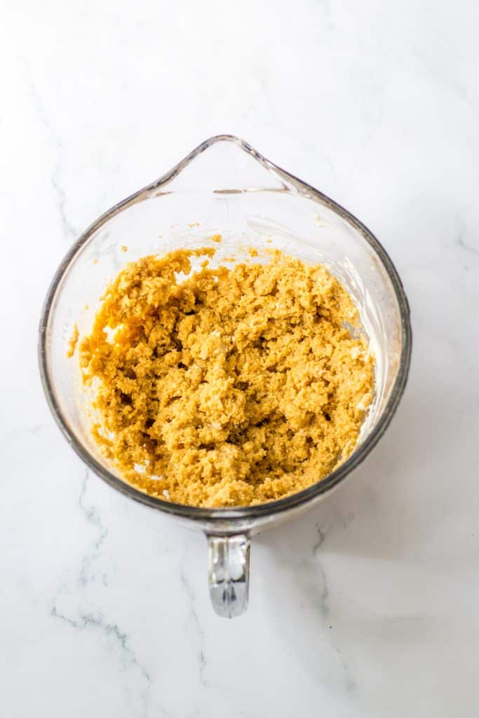 Pumpkin Cookie Truffles ingredients mixed in bowl