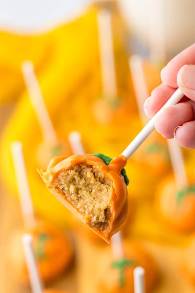 Pumpkin Cookie Truffles bite shot