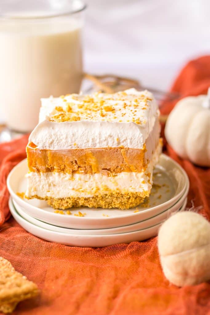 No Bake Pumpkin Lush plated