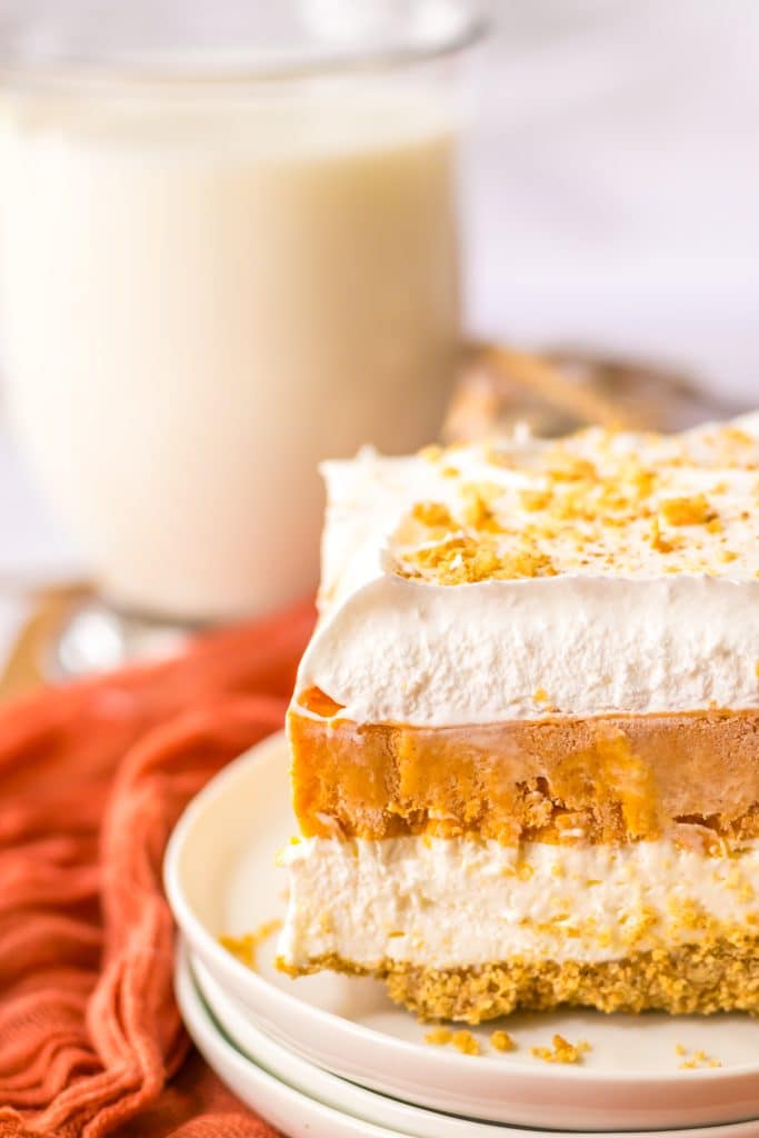 No Bake Pumpkin Lush plated