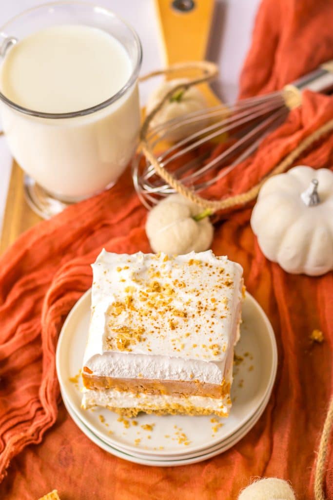 No Bake Pumpkin Lush plated
