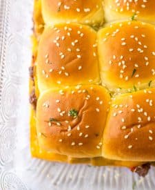 Sloppy Joe Sliders in pan