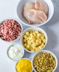 Slow Cooker Chicken Cordon Bleu ingredients