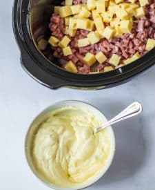 Slow Cooker Chicken Cordon Bleu ingredients