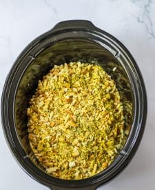 Slow Cooker Chicken Cordon Bleu in slow cooker