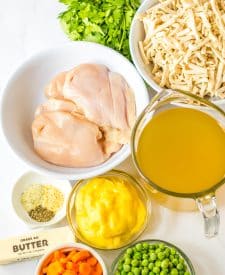 Slow Cooker Chicken and Noodles ingredients