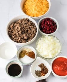 Slow Cooker Cincinnati Chili ingredients