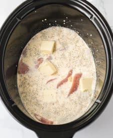 Slow Cooker Marry Me Porkchops in slow cooker