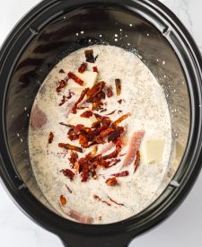 Slow Cooker Marry Me Porkchops in slow cooker